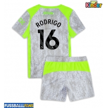 Manchester City Rodri Hernandez #16 3rd trikot Kinder 2025-26 Kurzarm (+ Kurze Hosen)